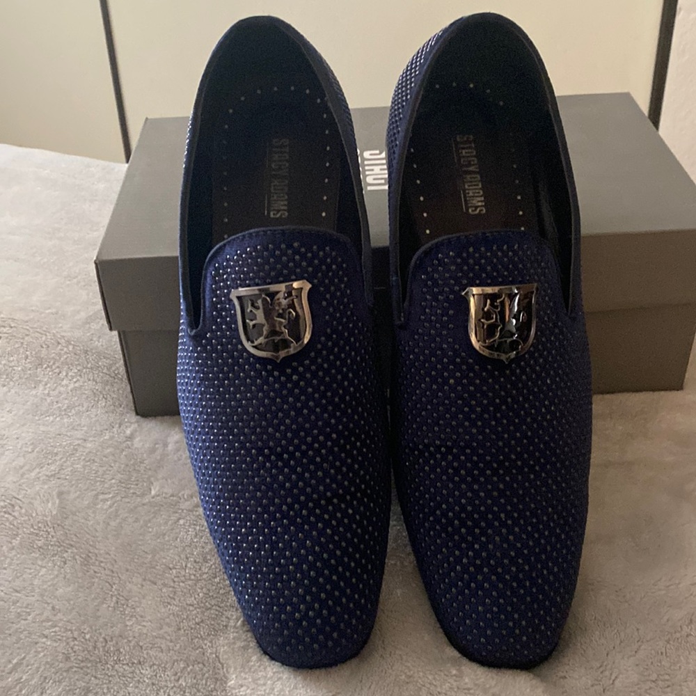 Midnight blue Stacy Adams loafers. Size 11.5